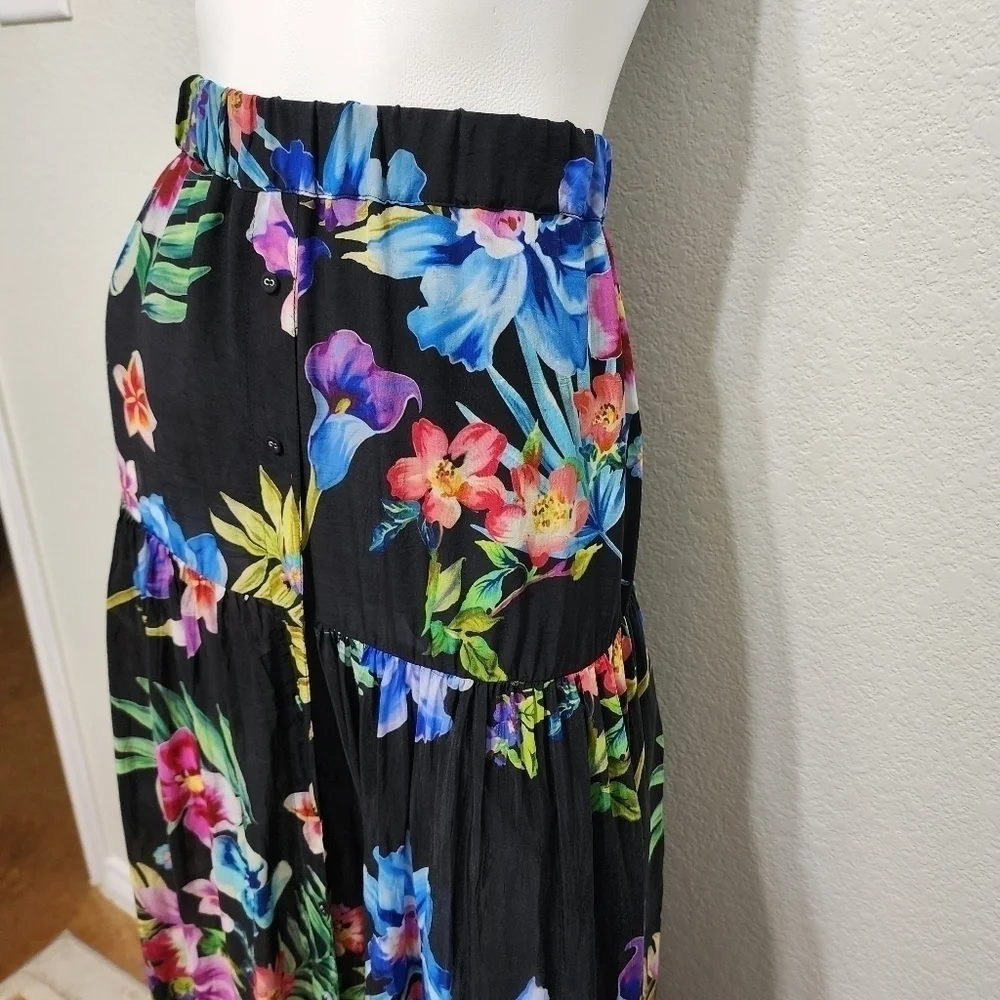 Johnny Was Aruba Ophelia Floral Skirt Size S